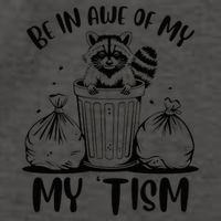 Autism Be In Awe Of My 'Tism Meme Autistic Raccoon Vector Backpack