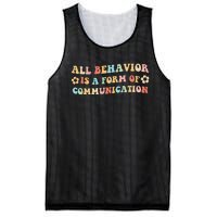 All Behavior Is A Form Of Communication Gift Idea For Sped Mesh Reversible Basketball Jersey Tank