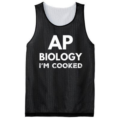 Ap Biology IM Cooked High School Funny Ap Mesh Reversible Basketball Jersey Tank