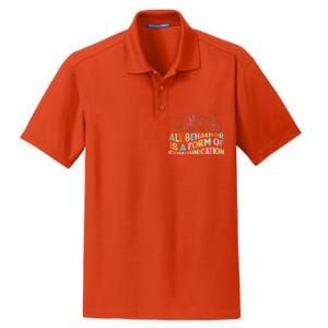 All Behavior Is A Form Of Communication Aba Therapy Dry Zone Grid Polo