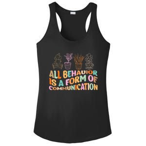 All Behavior Is A Form Of Communication Aba Therapy Ladies PosiCharge Competitor Racerback Tank