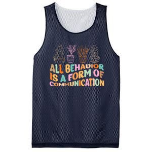 All Behavior Is A Form Of Communication Aba Therapy Mesh Reversible Basketball Jersey Tank