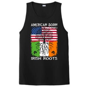 American Born Irish Roots St Patrick’s Day Ireland Flag Gift PosiCharge Competitor Tank