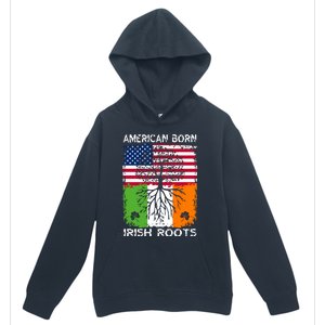 American Born Irish Roots St Patrick’s Day Ireland Flag Gift Urban Pullover Hoodie