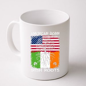 American Born Irish Roots St Patrick’s Day Ireland Flag Gift Coffee Mug