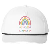 All Behavior Is A Form Of Communication Rainbow Snapback Five-Panel Rope Hat