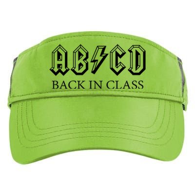 ABCD Back In Class Back To School Funny Teacher Adult Drive Performance Visor