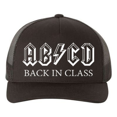 ABCD Back In Class Back To School Funny Teacher Yupoong Adult 5-Panel Trucker Hat