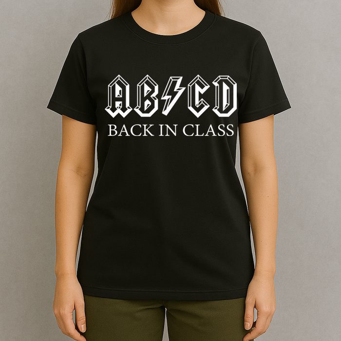 ABCD Back In Class Back To School Funny Teacher T-Shirt