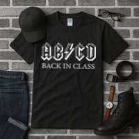 ABCD Back In Class Back To School Funny Teacher Tall T-Shirt