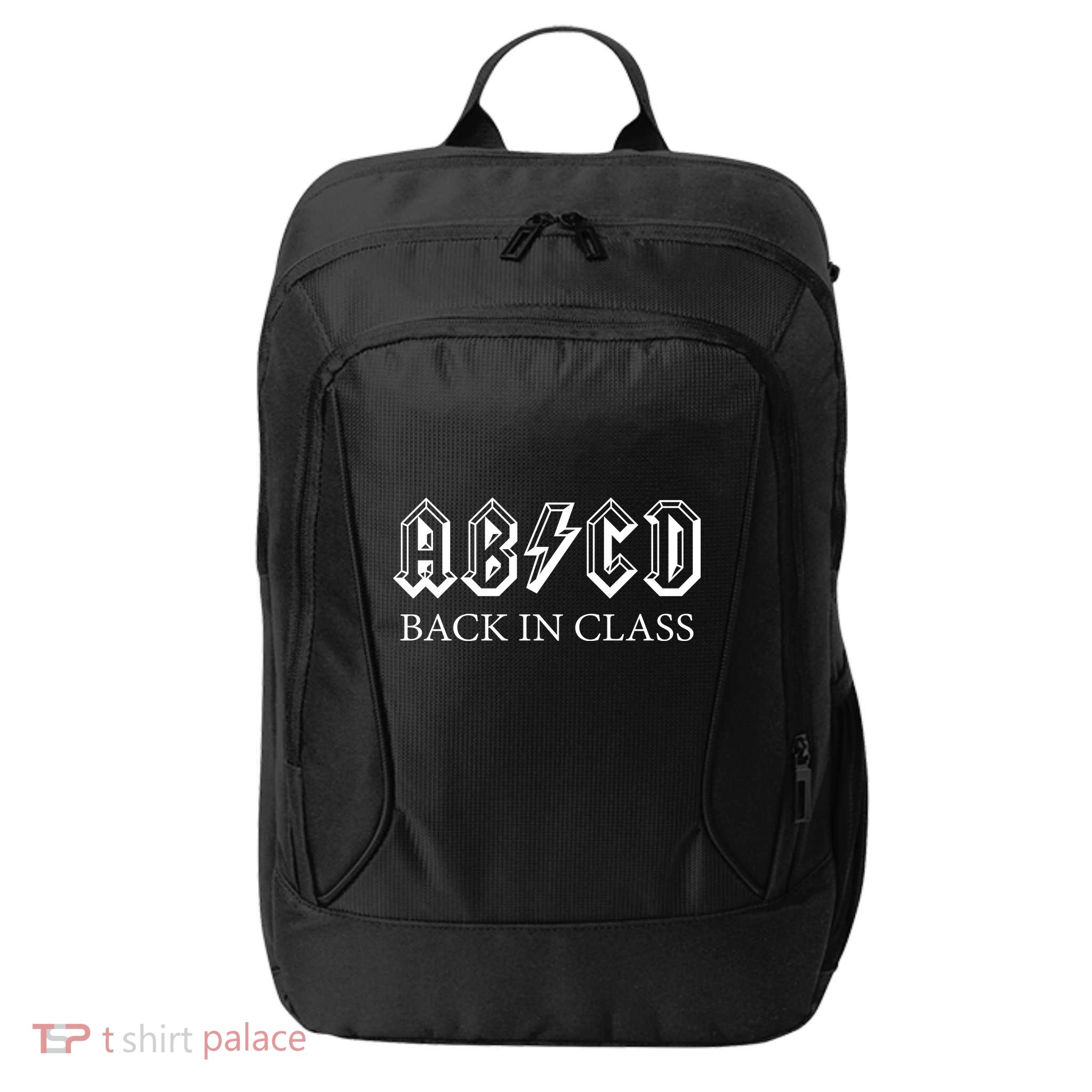 ABCD Back In Class Back To School Funny Teacher City Backpack