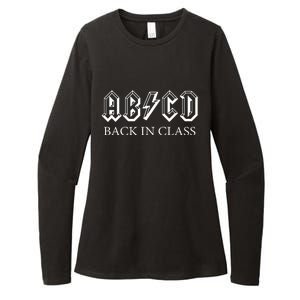 ABCD Back In Class Back To School Funny Teacher Womens CVC Long Sleeve Shirt