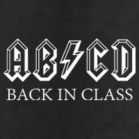 ABCD Back In Class Back To School Funny Teacher 25L Jumbo Tote