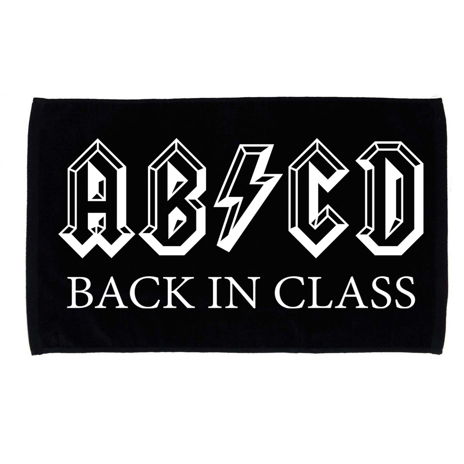 ABCD Back In Class Back To School Funny Teacher Microfiber Hand Towel