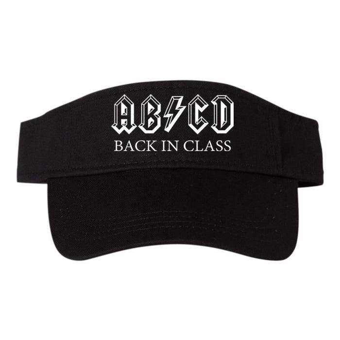 ABCD Back In Class Back To School Funny Teacher Visor