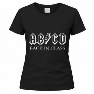 ABCD Back In Class Back To School Funny Teacher Women's T-Shirt