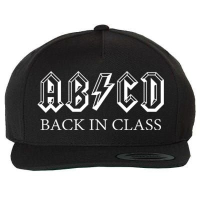 ABCD Back In Class Back To School Funny Teacher Wool Snapback Cap