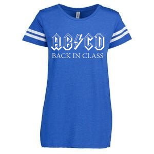 ABCD Back In Class Back To School Funny Teacher Enza Ladies Jersey Football T-Shirt