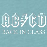 ABCD Back In Class Back To School Funny Teacher Sueded Cloud Jersey T-Shirt