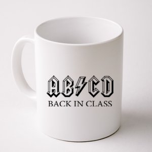 ABCD Back In Class Back To School Funny Teacher Coffee Mug