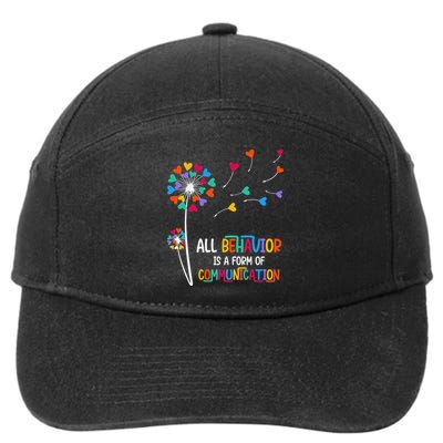 All Behavior Is A Form Of Communication 7-Panel Snapback Hat