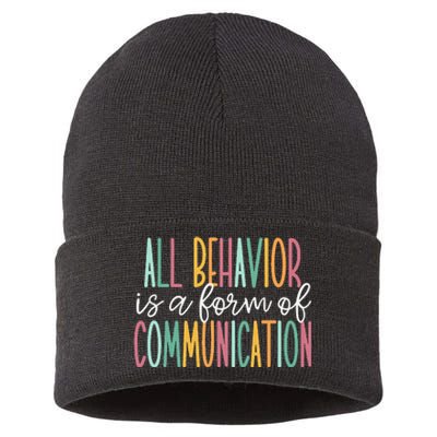 All Behavior Is A Form Of Communication Sustainable Knit Beanie