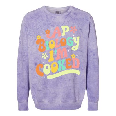 Ap Biology Im Cooked Colorblast Crewneck Sweatshirt