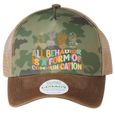 All Behavior Is A Form Of Communication Aba Therapy Legacy Tie Dye Trucker Hat