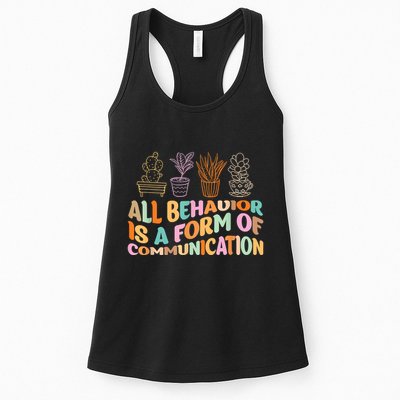 All Behavior Is A Form Of Communication Aba Therapy Womens Tank Top