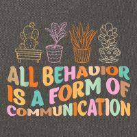 All Behavior Is A Form Of Communication Aba Therapy Cotton Canvas Backpack