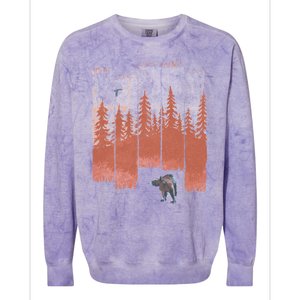 A Bear In The Wild... Colorblast Crewneck Sweatshirt