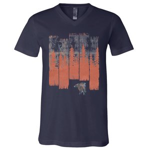 A Bear In The Wild... V-Neck T-Shirt