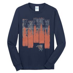 A Bear In The Wild... Tall Long Sleeve T-Shirt