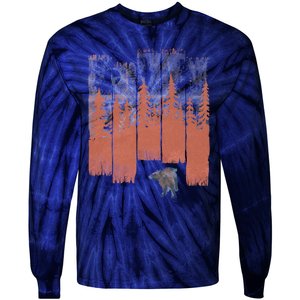 A Bear In The Wild... Tie-Dye Long Sleeve Shirt