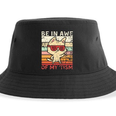 Autism Be In Awe Of My Tism Adult Awe Tism Sustainable Bucket Hat