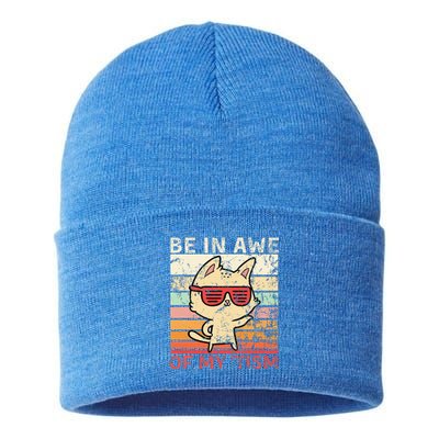 Autism Be In Awe Of My Tism Adult Awe Tism Sustainable Knit Beanie