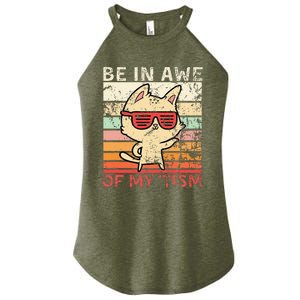 Autism Be In Awe Of My Tism Adult Awe Tism Women's Perfect Tri Rocker Tank