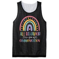 All Behavior Is A Form Of Communication Rainbow Mesh Reversible Basketball Jersey Tank