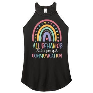 All Behavior Is A Form Of Communication Rainbow Women's Perfect Tri Rocker Tank