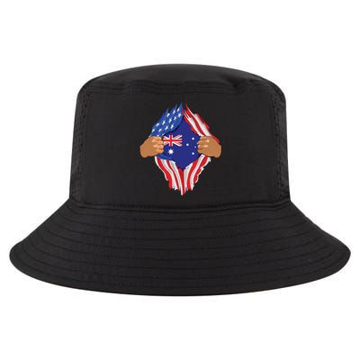 Australian Blood Inside Me Australia Flag Gift Cool Comfort Performance Bucket Hat