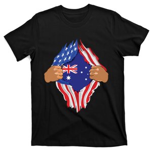 Australian Blood Inside Me Australia Flag Gift T-Shirt