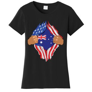 Australian Blood Inside Me Australia Flag Gift Women's T-Shirt