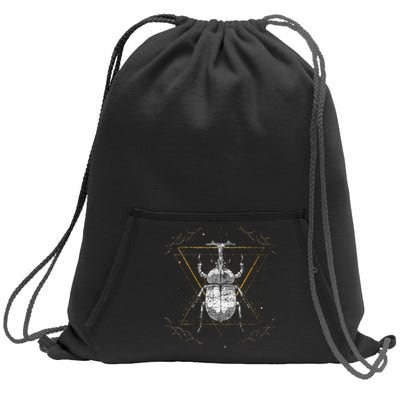 Animal Beetle Insect Occult Bug Sweatshirt Cinch Pack Bag