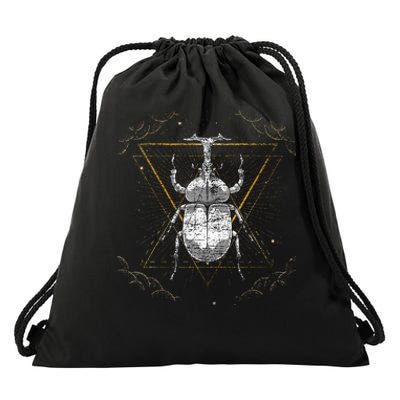 Animal Beetle Insect Occult Bug Drawstring Bag