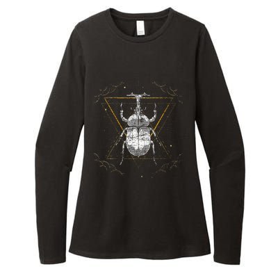 Animal Beetle Insect Occult Bug Womens CVC Long Sleeve Shirt