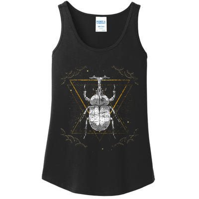 Animal Beetle Insect Occult Bug Ladies Essential Tank