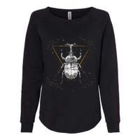 Animal Beetle Insect Occult Bug Womens California Wash Sweatshirt