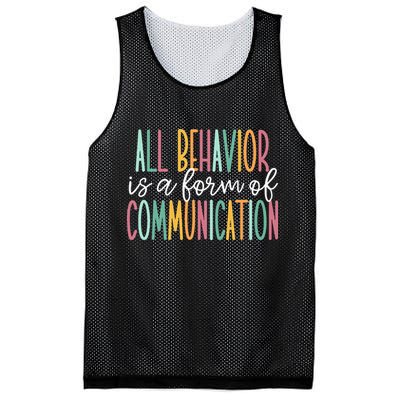 All Behavior Is A Form Of Communication Mesh Reversible Basketball Jersey Tank