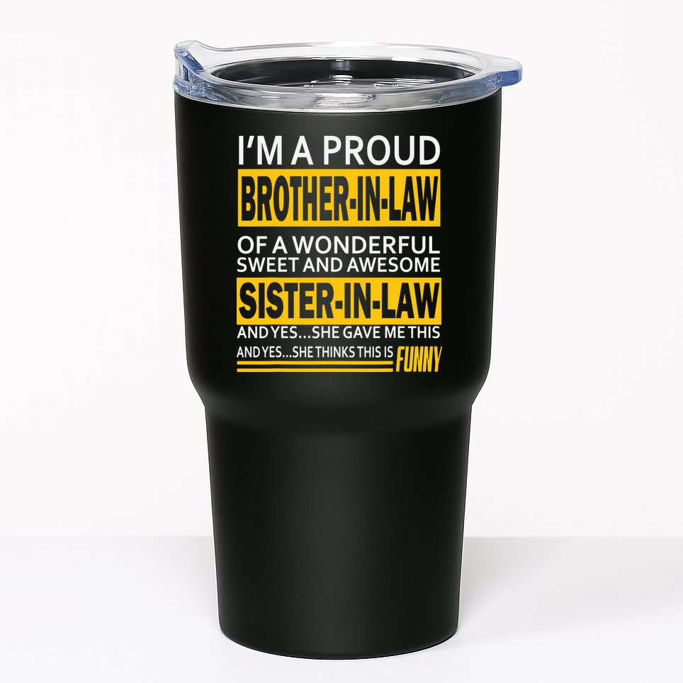 A Brother In Law Awesome Sister In Law Tumbler