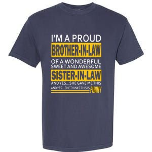 A Brother In Law Awesome Sister In Law Garment-Dyed Heavyweight T-Shirt